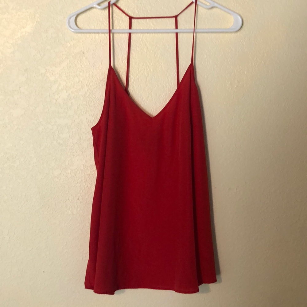 Red RBL Strappy Blouse